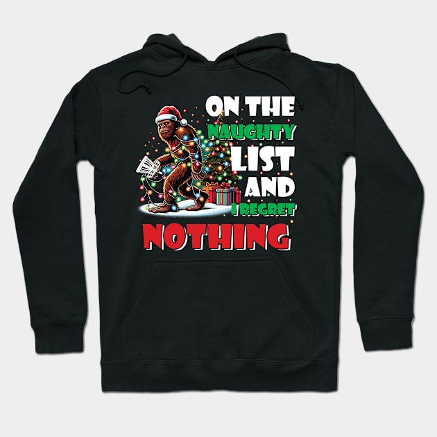 Bigfoot Christmas Golf Shirt Hoodie by Schoenberger Willard